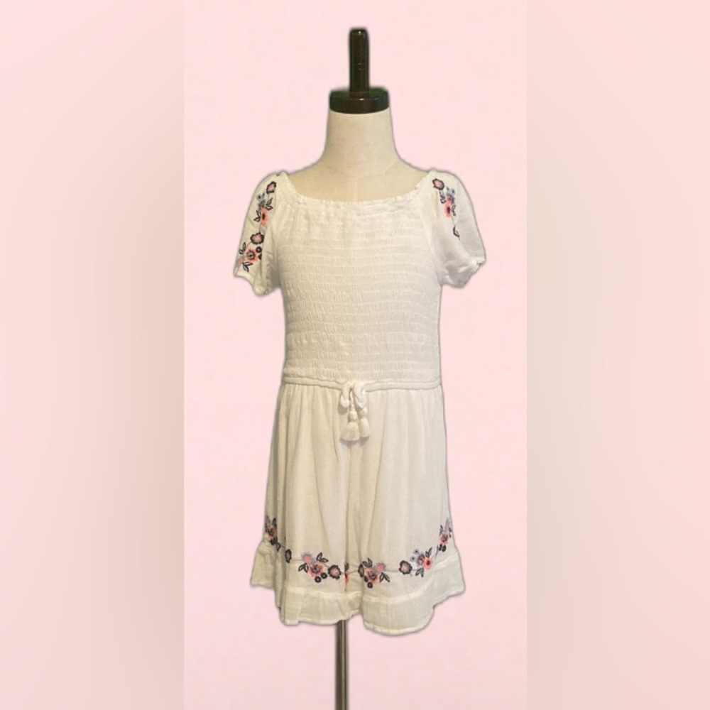 Justice Girls Romper Size 10 White